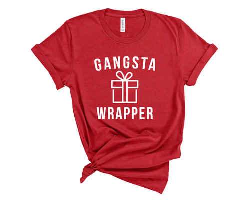 Gangster Wrapper Unisex T-shirt, Ugly Christmas Sweater, Holiday Gifts,