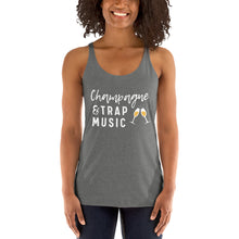 Load image into Gallery viewer, Champagne and Trap Music Women&#39;s Racerback Tank, Brunch shirts, Brunch Apparel