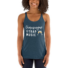 Load image into Gallery viewer, Champagne and Trap Music Women&#39;s Racerback Tank, Brunch shirts, Brunch Apparel