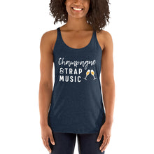 Load image into Gallery viewer, Champagne and Trap Music Women&#39;s Racerback Tank, Brunch shirts, Brunch Apparel