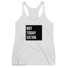 Load image into Gallery viewer, Not Today Satan Women&#39;s Racerback Tank, Funny Tank-Tops, Not Today Shirt