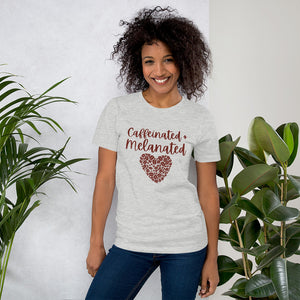 Caffeinated and Melanated Shirt, Coffee Lover Shirt, Melanin poppin shirt, black girls rock, black girl magic shirt, gifts for her, christmas gift