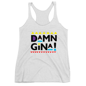 Damn Gina T-Shirt, Damn Gina Martin Shirt, Go Gina Apparel, Damn Gina Women's Racerback Tank, 90's shirt