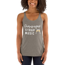 Load image into Gallery viewer, Champagne and Trap Music Women&#39;s Racerback Tank, Brunch shirts, Brunch Apparel